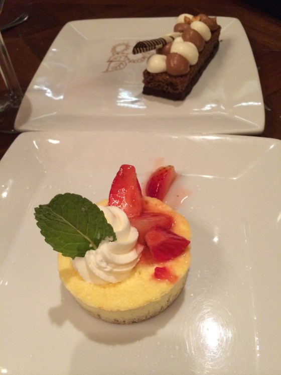 Polenta Hazelnut Cake and Lemon Ricotta Cheesecake