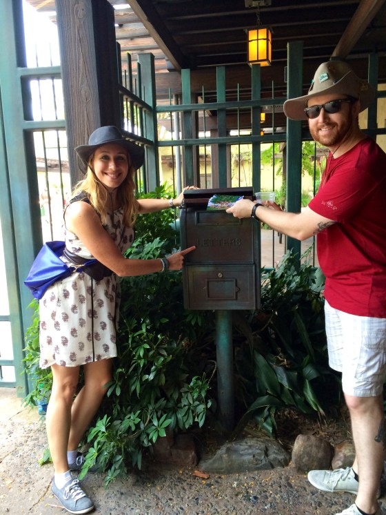 For those who donated at least $30, we wrote postcards, TOOK THEM ON EVEREST, and mailed them from Animal Kingdom